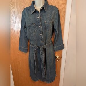 Old Navy Denim Shirt Dress - Blue